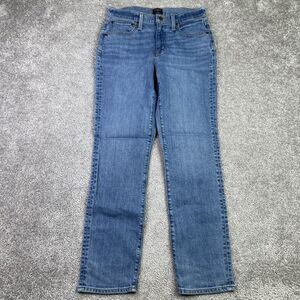 J. Crew Factory Jeans Women's 24 Blue Slim Boyfriend Straight Mid-Rise Preppy